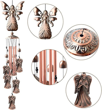 Angle Wind Chimes Copper Alloy for Outdoor Decorations Garden Yard Trees Or As A Good Gift for Family Friends Colleague