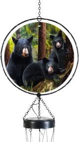 Briarwood Lane Black Bear Family Illuminated Wind Chime