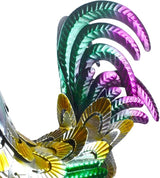 Metal Rooster Statue Garden Chicken Sculpture Decoration Metal Yard Art for Yard Outdoor Indoor Decoration (#A)