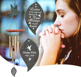 ASTARIN Personalized Wind Chimes Outdoor Deep Tone,Customized Memorial Wind Chimes Large, Large Deep Tone Wind Chimes Outdoor for Garden Hanging Décor,Sympathy Gifts