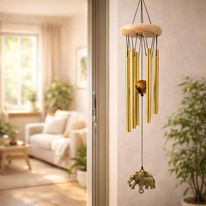 Positive Vibes Wind Chime (15 Inch) with Soothing Melody – Elegant Wind Bells for Home, Balcony, Garden, Patio & Outdoor Décor