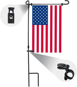 HOOSUN 20 Pack Garden Flag Clips And Stoppers,Tiger Clips Spring Stoppers for Garden Flags Holder,Yard Flag Holder Clip for Small Flags