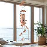 ORIGACH Dragonfly Wind Chimes for Outside Metal Dragonfly Wind Chime Birthday Gifts Memorial Gifts for Women Men Mom Grandma Wife Friends Wind Chimes for Outdoor, Indoor, Home and Garden Decorations