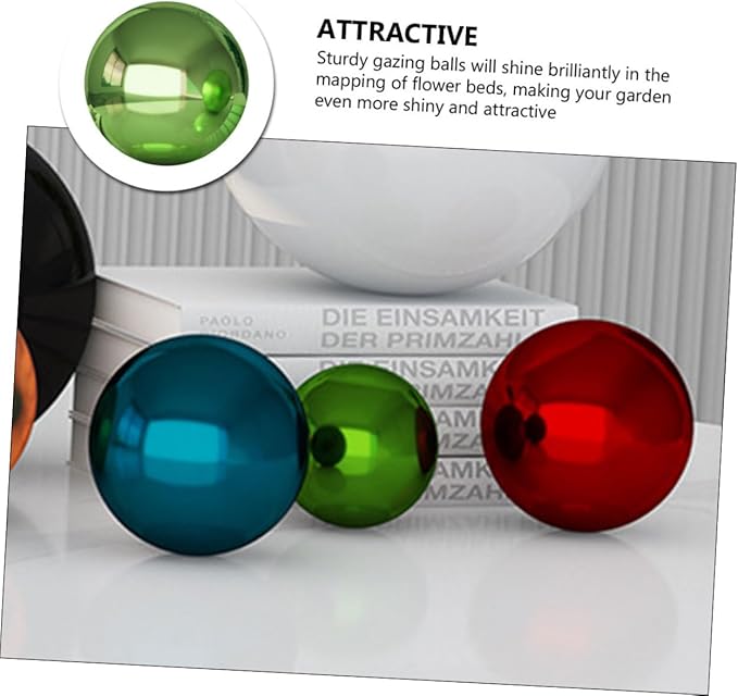 Stainless Steel Gazing Ball 6 Inch Polished Mirror Garden Sphere Decorative Outdoor Reflection Globe Metal Garden Ball Decor