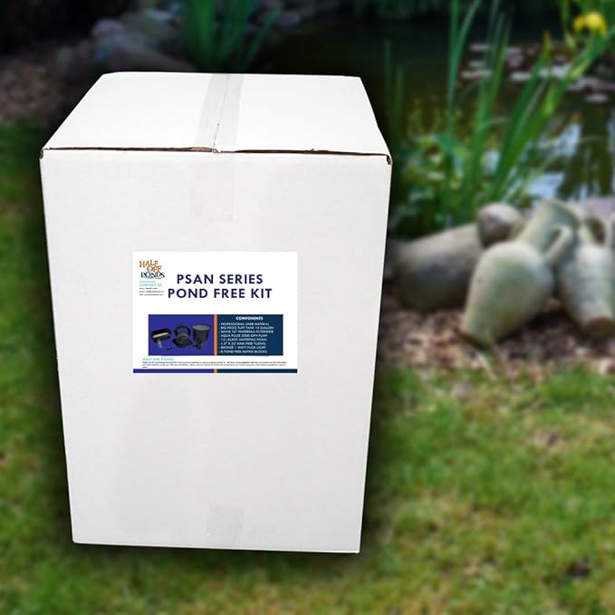 HALF OFF PONDS Simply Waterfalls 3200 Pond Free Waterfall Kit with MatrixBlox, with 10 ft by 15 ft PVC Liner and 3,200 GPH HydroFlow Series Submersible Pump - PVCPSANB2
