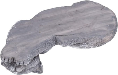 Hapivida Cat Garden Statue, 5.5in Mini Pet Garden Memorial Stone Sleeping Cat Statue Decor Outdoor Resin Realistics Sculptures Gift Grey