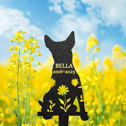 Custom Rat Terrier Dog Grave Marker, Rat Terriers Memorial Stake, Dogs Sympathy Gift, Pet Plaque Burial Stake, Doggy Headstone, Garden Sign.