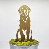 Cairn Terrier Dog Metal Sign,Yard Garden Decor,Dog Garden Decor,Rusty Animal Garden Stake,Metal Ornaments for Garden Outdoor Planters Lawn Custom Iron Art Sign Souvenirs Mourning Gifts