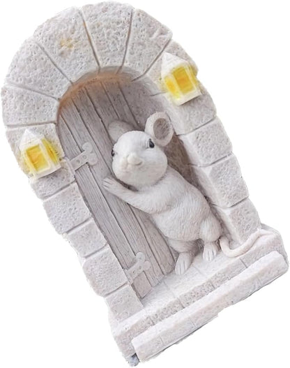 Cartoon Peeking Statue Creative Garden Accent Home Office Resin Art Sculpture Weather Garden Sculpture