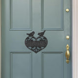 MOLIGOU Cast Iron Welcome Sign, Wall Mount Welcome Plaque, Bird Welcome Sign for Front Door, Porch, Entryway