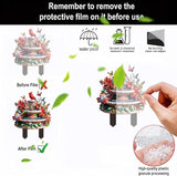 Hummingbird Flowing Water Garden Stake Decor, Butterfly Acrylic 2D Garden Decoration,Sculptures Ornament Garden Accessories for Outdoor Indoor Yard Lawn Pot Plants (Style B)