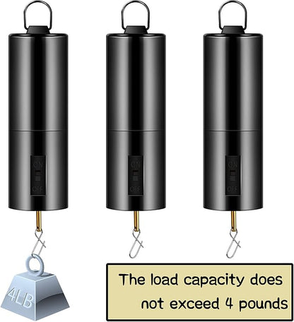 1 Piece Hanging Black Rotating Motor Wind Spinner Mobile Battery Operated Motor Multi-Purposes Rotatable Hook for Garden Decoration Accessory Supplies