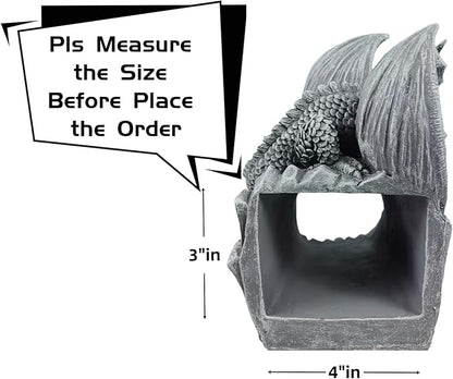 coolboy Dragon Sculpture Gutter Diverter Rain,Deco Gutter Extension Downspout, Eco-Friendly Resin Gutter Extender Diverter,Splash Block, Perfect Rain Gutter Downspout Extension for 3"x4" Downspouts