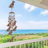 37" Dogs Wind Chimes for Garden,Home,Balcony,Yard,Outdoor Decor, Sympathy Wind Chimes, Dog Chimes, Dog Ornament, Wind Catcher, Blessing Wind Bell, for Mom,Grandma,Family,Women,Friend