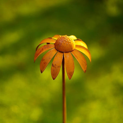Rustics Garden Stake Iron Plant Sculpture Vintage Outdoor Decoration for Flower Beds Lawns
