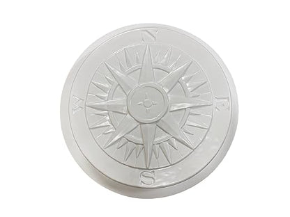 Compass Rose Stepping Stone Mold, Concrete Stepping Stone Mold, Garden Decor Mold, 15.5'' Round