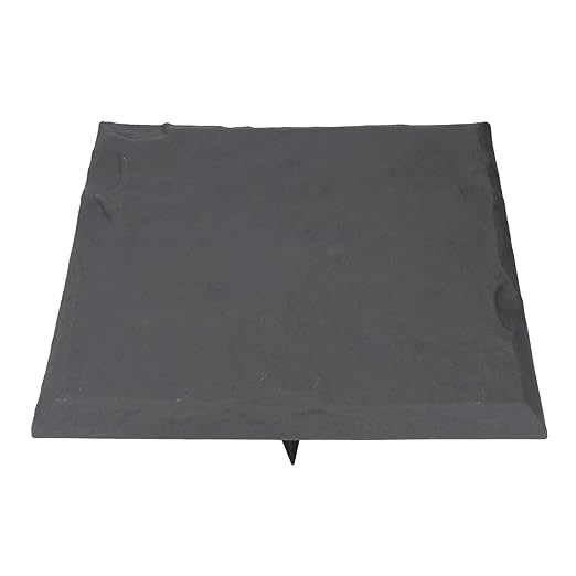 Alomejor Polypropylene Stepping Stone Set with Ground Stake Unique Textured Design Weatherproof Garden Dcor 4 Pack (Grey)