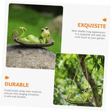UPKOCH Adorable Hanging Frog Ornament Resin Garden Frog Figurine for Outdoor Decor for Tree Decoration Unique Garden Frogs Statue Charming Home Accent