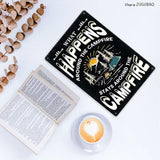 Vintage Metal Funny Camping Tin Sign-What Happens Around The Campfire Stays Around The Campfire Outdoor Porch Patio Home Kitchen Garden Bar Poster Retro Decor Art 8X12 Inch Wall Decor