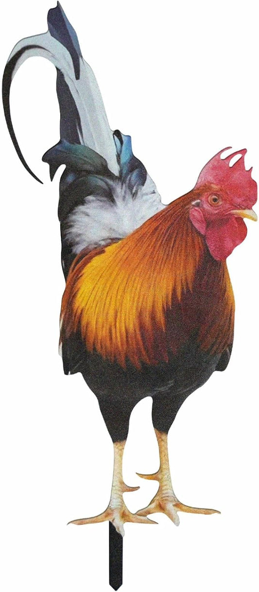 Decorative Garden Stakes,Chicken Decoration Grave Decorations for Cemetery (Chicken Decoration, 1 Pack)