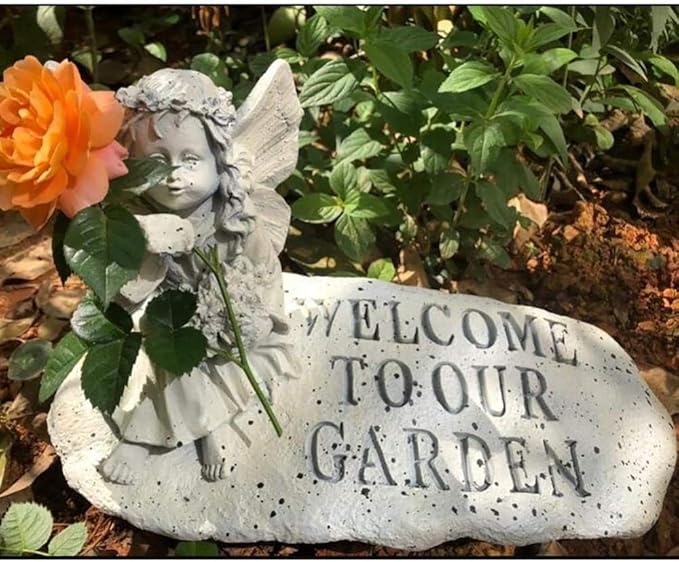 Garden Ornaments Resin Angel Bionic Stone Ornaments Villa Garden Courtyard Sculpture Park Landscape