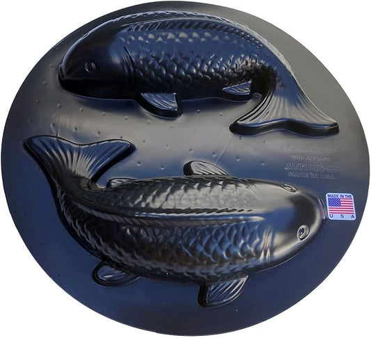 AUTUMN Fish Koi Garden Decor Mold, Concrete Cement Mold, Fish for Garden Figure, DIY Outdoor Decor, Koi Statue for Garden. One Mold - 2 Fish