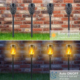 Solar Torch Lights Outdoor - 16 Pack Mini Tiki Torches