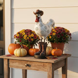 LIFFY Rooster Garden Statue Outdoor,Indoor Resin Home Decor Figurines Decorations,Farm Animals Statue Yard Decorative Ornaments Outside,for Balcony,Patio,Lawn