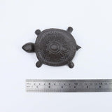 4.41" Cast Iron Turtle Key Hider Spare Key Holder Garden Decoration Turtle Jewelry Trinkets Box,Iron-color