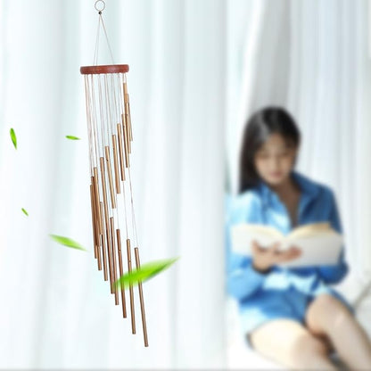 Wind Chimes Outdoor Memorial, 18 Aluminum Alloy Tubes Handcrafted for Superior Musical Performance and Durability, Hanging Decoration for Home Garden Yard Patio Porch Christmas