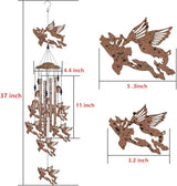 37" Flying Pigs Wind Chimes for Garden,Home,Balcony,Yard,Outdoor Decor, Sympathy Wind Chimes, Wind Catcher, Blessing Wind Bell, Pig Ornament Gifts for Mom, Pig Lovers,Grandma, Family, Women, Friend