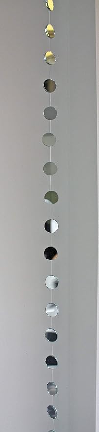 Mirror Garland Strand, 1 x 48 Inches, Real Mirror Sun Catcher Mobile