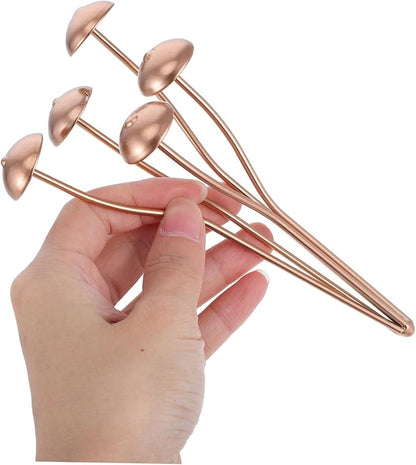 Toddmomy Iron Mushroom Statue Garden Decor Unique Design Mushroom Stake for Garden Art Outdoor Plant Stake for Decor