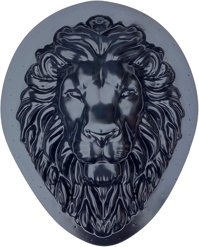 AUTUMN Lion's Head Garden Decor Mold, Concrete Cement Plaque Mold, Lion's Face Form for Garden Figure, DIY Outdoor Décor
