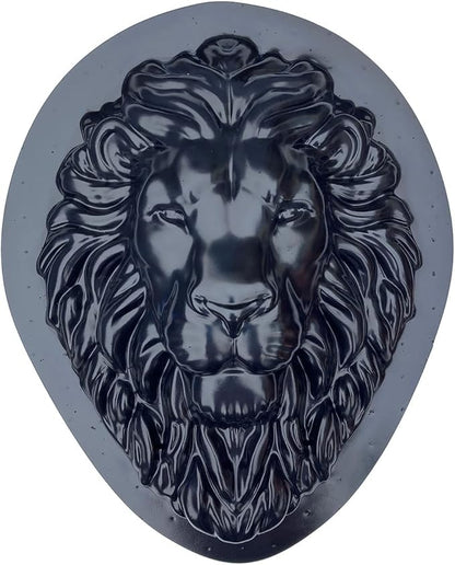 AUTUMN Lion's Head Garden Decor Mold, Concrete Cement Plaque Mold, Lion's Face Form for Garden Figure, DIY Outdoor Décor
