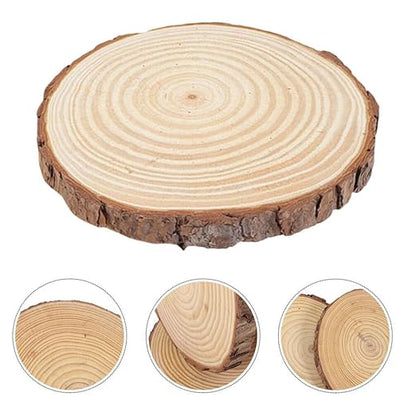 SUPVOX Garden Stepping Stones 11 Inch Wooden Chip Decoration for Outdoor Lawn Pathways and Walkway Landscaping