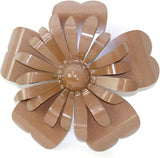 Metal Rustic and Colorful Flower Stakes Ranging from 9.5 to 36 Inches Tall (Sunflower Wall Hanger 14.5" Tall, Mocha)