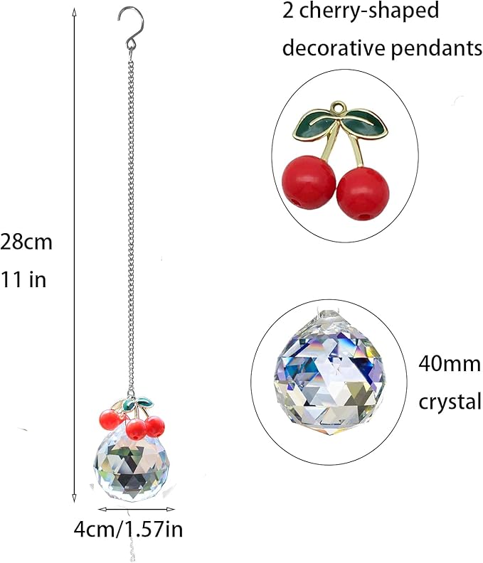 Crystal Sun Catcher Rainbow Maker, Ideal Window Prism Suncatcher (A)