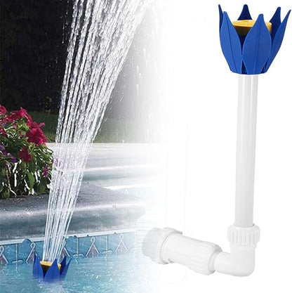 Pool Fountain Jet Adjustable Waterfall Pool Fountain Spray Above & Inground Swimming Pool Waterfall Sprayer Lotus Flower Pond Fountain Nozzle Accessories