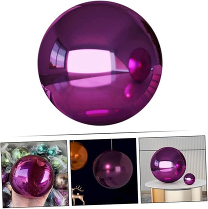 Stainless Steel Reflective Gazing Globe Shiny Mirror Finish Garden Decor Weather Resistant Metal Sphere for Outdoor Ornamentation and Patio Accents