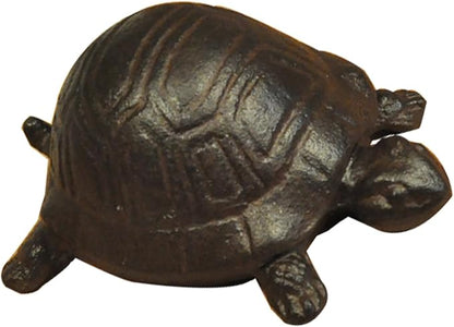 Cast Iron Key Hider Turtle Statue for Indoor Decoration Outdoor Garden Statue Decoration Box (Antirust Color)