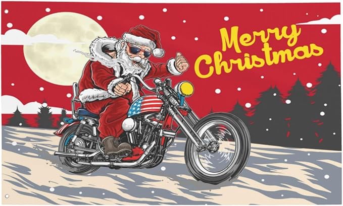 Santa Claus Flag 3x5 Ft Outdoor Indoor With Grommet Merry Christmas Flags Garden Yard Banner Decorative Sign