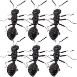 Simulated Ant Statue Set 6 Pieces Miniature Desk Ants Sculptures Indoor Outdoor Garden Decoration Lightweight 2.55X2.36X0.78 Inch