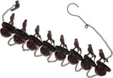 Abaodam Copper Metal Rain Chain for Gutters 2.4m Decorative Rainwater Downspout Chain for Garden Patio Outdoor Drainage