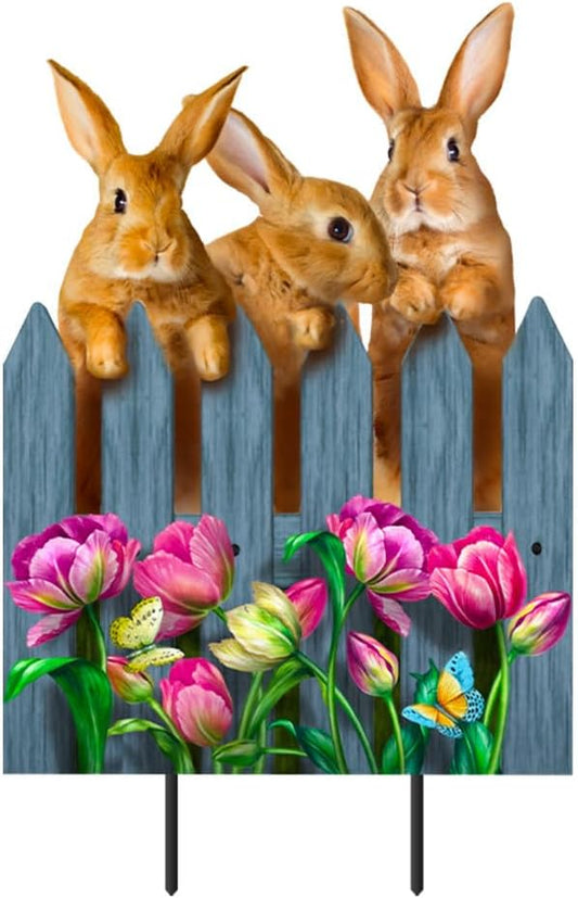 Briarwood Lane Garden Bunnies Metal Art