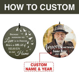 Personalized Memorial Wind Chimes, 36inch Custom Name Sympathy Wind Chime, in Loving Memory for Loss of Loved Dad/Mom, Condolences Gifts, Forever in Heart (Produced in USA)