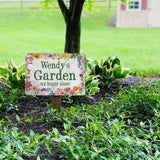 Customize Metal Signs with Name Garden Sign Personalized Waterproof Vintage Decorative Metal Print for Wall Decor Home Garden Ideas Gifts Made in USA
