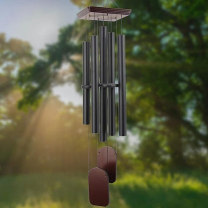 Extra Large Sympathy Wind Chimes for Outside Deep Tone, Memorial Windchime Outdoor Tuned Soothing Melody,48 Inches Large Windchime Memorial Gift for Loss of Loved One,Garden Patio Yard Hanging Decor
