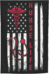 Nurse Garden Flag Double Sided Vertical 12×18 Inch Nurse Day Garden Flag Banners Double Sided For Lawn Patio Yard Garden Home Outdoor Decor -3