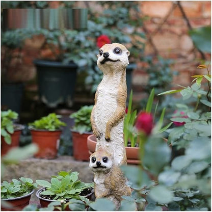 46CM Country Simulation Animal Statue Resin Crafts Art Sculpture Outdoor Garden Courtyard Decoration